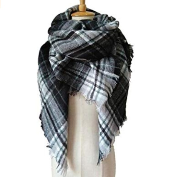 C.C. Boutique Accessories - 1 LEFT! Oversized Plaid Tartan Blanket Scarf Wrap